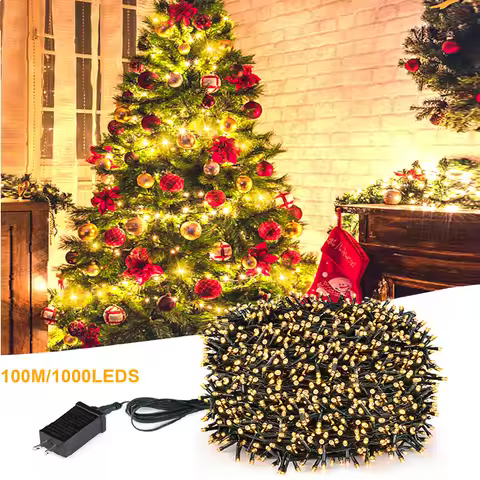 1000-100LEDS LED Strip Halloween String Lights 8 Modes Indoor Party Room Outdoor Patio Garden Christ