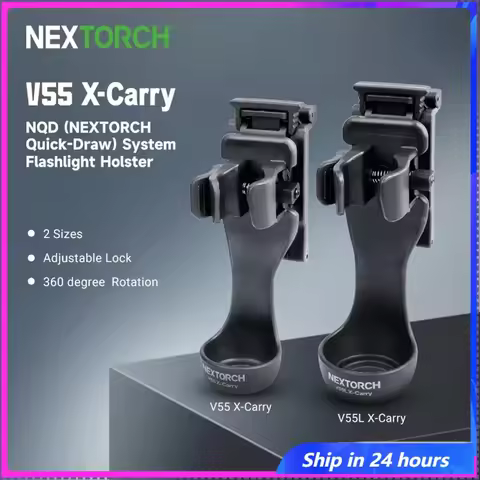 NEXTORCH Tactical Flashlight Holster Handheld Flashlight Holder Pouch with 360 Degree Rotation V55 2