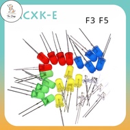 DC 100pcs F3 F5 3mm 5mm LED Assorted Kit LED DIY 5 Colors White Yellow Red Green Blue