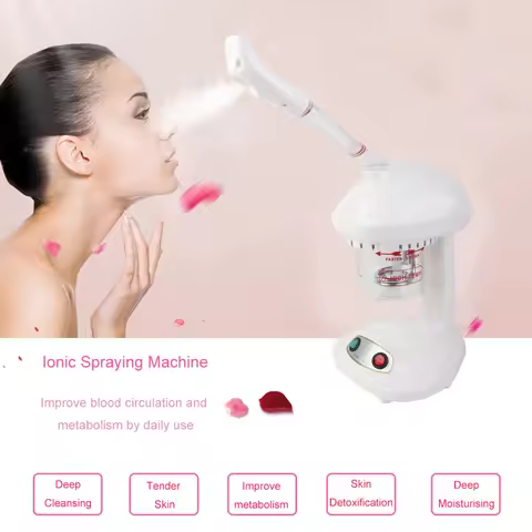 110V Ionic Spraying Machine Advanced Facial Steamer Ozone Steaming Skin Care Salon Spa And Home Face