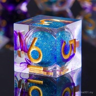 YEMEKO Core DND Dice Set, 7 Set Accessories Dice for Dungeons and Dragons, Polyhedral Resin Sharp Ed