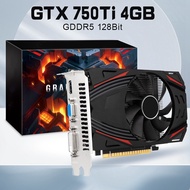 (DQKN) 1 Pieces GTX750TI DDR5 4GB Graphics Card 128 Bit 1020MHz 1350 MHz 28Nm PCle X16 3.0 VGA+HD+DV
