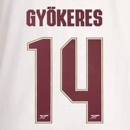 Official GYOKERES #14 Arsenal FC 3rd CUP 2025-26 PRINT