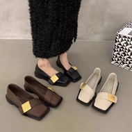 大码女鞋41到43宽胖脚春季2025新款皮鞋法式玛丽珍乐福鞋低跟鞋子Women's Large Size Shoes 41 to 43 Wide Fat Feet Spring 2 gn0gt393.