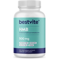 BESTVITE HMB 1000mg per Serving (240 Vegetarian Capsules) - No Stearates - Vegan - Non GMO - Gluten 