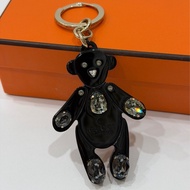 GUCCI 黑色 水晶 施華洛世奇 小熊 吊飾 鑰匙圈