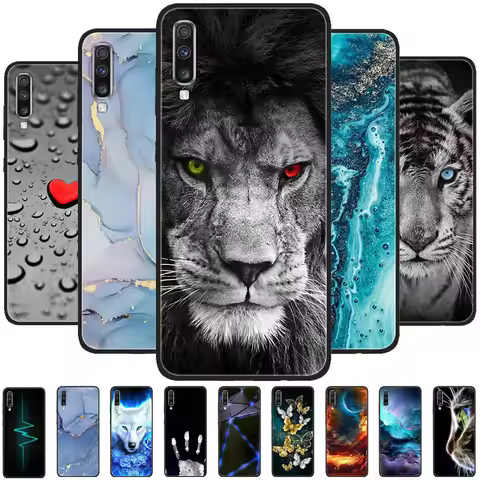 For Samsung Galaxy A70 Case Cool Animal Cover Soft Silicone Shockproof Phone Case For Samsung A70 A 