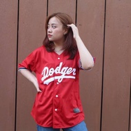 MERAH Dodgers Baseball Shirt Red/ baseball shirt