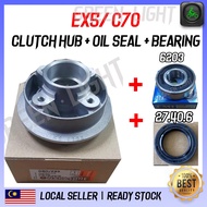 NKS- HONDA EX5/ GBO Clutch Hub Sprocket/ Clutch Hub/ Sprocket Hub/ Kepala Hub Ex5 GBO C70/ Bearing/ 