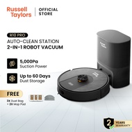 Russell Taylors Robot Vacuum Cleaner Vakum Robot LDS Navigation Auto Empty Station R10 PRO