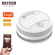 Daytech Tuya App Smoke Detector Wifi Smoke Detector Photpelectric Smoke Sensor Fire Alarm Come with 