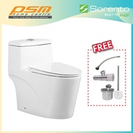 SORENTO One Piece Water Closet Wash Down Flushing System Bathroom Toilet Bowl WC SRTWC8088-UF