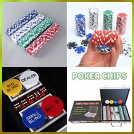 COD 500Pcs Premium Monte Carlo Casino Poker Chips Set Texas Holdem Poker Game Playing Card Chip 筹码