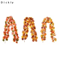Dickly Artificial Maple Vine Garland Maple Leaf Decorative Fall Garland Autumn Hanging Vine Fabric M