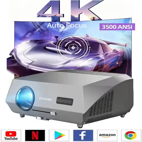4K home theater Projector 3500 ANSI auto focus full hd 2.4+5G dual wifi blutooth android tv HDR vide