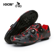 SOCRS Professional Cycling Camouflage Shoes for Men SPD High Quality RB Carbon Speed Shoes MTB Men Road Mountain Bicycle Shoes Locked Men Sneakers Non-slip MTB Bike Shoes Shimano Size 36-47 {Free Shipping}