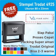 Practical Stamp Trodat 4925 (80x23mm) FREE 2-color Stamp Design Large Stamp | Doctor's Name Stamp | 