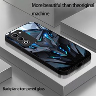 TEMU Phone Case: ""for Oppo A5 5g/ A5 Pro/ A5x 5g Case, Black Tempered Glass Case, Heat Dissipation 