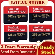 SD Card Sandisk Extreme Pro Memory Card128GB SD card 64GB 256GB 512GB C10 A2 90MB/s Micro SD SD90X