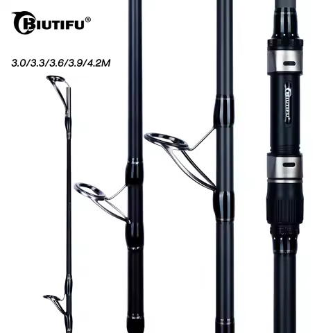 BIUTIFU BIGFISH Carp Surfcasting Rock Fishing Rod 3.0/3.6/3.9/4.2/4.5m T800Carbon 3.5lb Shore Castin