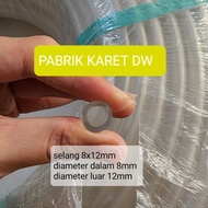 RUBBER WATER HOSE 8 X 12 MM CLEAR RADIATOR AIR HOSE 8X12 MM PRICE PER 1 METER