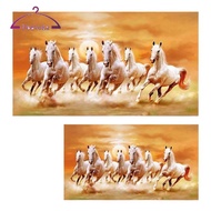 [deevoka] Seven Horses Picture Animal Poster Gift Modern Ornament Home Decor 7 Running Horses Wall A