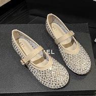 Women's Sandals Summer Breathable Mesh Mary Jane Flats - Size 35-43