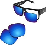 100% Precise-Fit Replacement Sunglass Lenses for Spy Optic Cyrus - Polarized Ice Blue Mirror