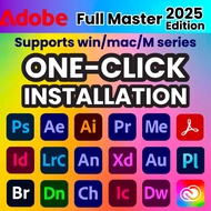 【windows/Mac】Adobe 2025 Photoshop Illustrator InDesign Lightroom Acrobat Premiere