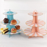 Wholesale Price!! cake Stand S List Gold 3tier Cupcake Stand standing cake Decoration Party cake Placemat