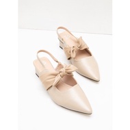 Lorra Marrie Bow Heels Beige