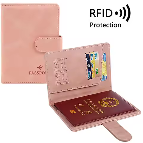 Passport Cover Case RFID Travel Passport Holder New Passport Wallet ID Credit Card Holder Travel Wal