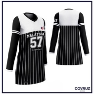 (SS) Baju Muslimah Tshirt Sisters Muslimah Jersey Muslimah Kanak Kanak Baju Muslimah Stripe Design J