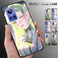 For Realme GT Neo3 Neo2 Neo 3T Master Cartoon Elves Soft Edge Silicone Case Shockproof Tempered Glass Back Cover Phone Casing