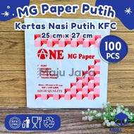 Maju JAYA - KFC RICE paper mg paper cap Gajah KFC WHITE RICE paper/ NON-STICK, OIL-PROOF WHITE RICE 
