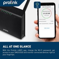 NEW !! Prolink Sim 4G Lte Unlock Fixed Line Modem Wifi Router Cat 6