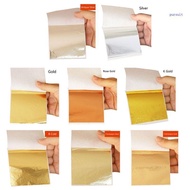 【SUIT*】 100 Pcs Gold leaf Nail Art Papers Gold Leaf Craft Paper Imitation Gold Leaf Craf