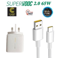 65W OPPO SUPER VOOC CHARGER SET SUPER FAST CHARGING CHARGER SET OPPO