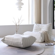 Togo Sofa Soft Fluffy Teddy Boucle Velvet Material With Ottoman