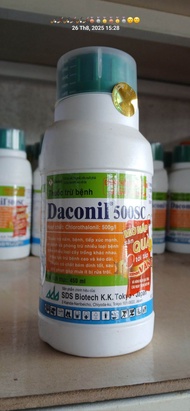 Daconil 500sc (chai 450ml ) trừ nấm bệnh cây trồng (Đạo ôn khô vằn sương mai thán thư phấn trắng đốm