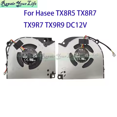 CPU GPU Cooler Fan For Hasee TX8R9 TX8R5 TX8R7 TX9R7 TX9R9 RTX 4060 Notebook Processor Cooling Radia