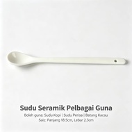 Barang Harga RM0.00 Percuma | Long Handle Ceramic Spoon, Coffee Stirrer, Soup & Seasoning Spoon