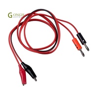 (R) Alligator Clip to Banana Plug Probe Cable Test Lead 90cm 3Ft