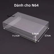 20 Hộp Bảo Vệ Game Trong Suốt Cho N64 GB GBA GBC SNES NES Switch - Vỏ Game Nhựa PET Trong Suốt Cho M