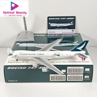 YY Wings 1: 400 Cathay Pacific Airlines B747-400F B-LIA B-LID Alloy Aircraft Model