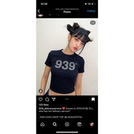 KOREA [ ARCHIVE BOLD ] 939 LOGO CROP TOP (6color) / G-idle Minnie & Aespa Ningning & Babymonster 100