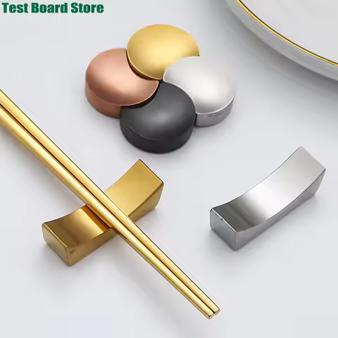 1Pce Korean style luxury stainless steel gold chopstick holder, wedding tableware chopstick tray, ho