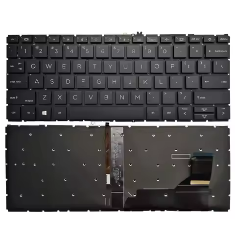 US/RU/FR Language Backlit Backlight Keyboard For HP EliteBook 830 G7 830 G8 835 G7 Black Color