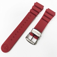 Tali Jam Tangan Silikon 20มม. 22มม. สำหรับ Seiko Prospex Series SPR009กันน้ำสายนาฬิกาดำน้ำพร้อมโลโก้สแตนเลสสตีลนาฬิกาแหวนหัวเข็มขัดอุปกรณ์เสริมสำหรับนาฬิกา