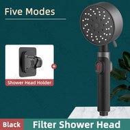 Bathroom Filter Shower Head 5 Modes Shower Head Bathroom Accessories Universal Installation Shower H